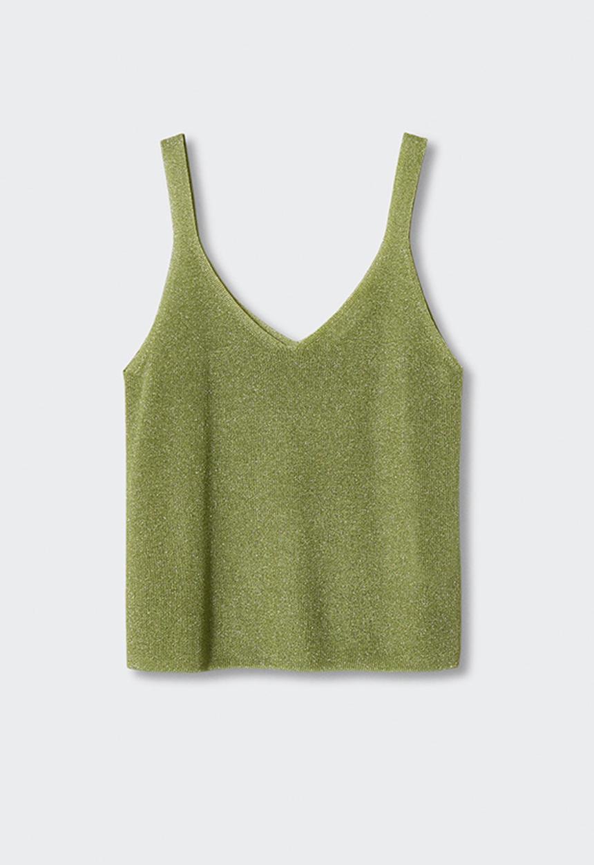 MANGO - Top kling - light pastel green