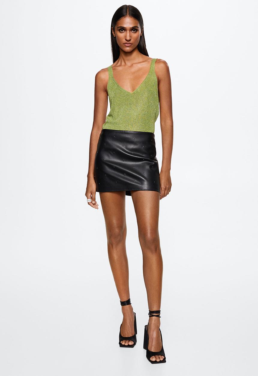 MANGO - Top kling - light pastel green