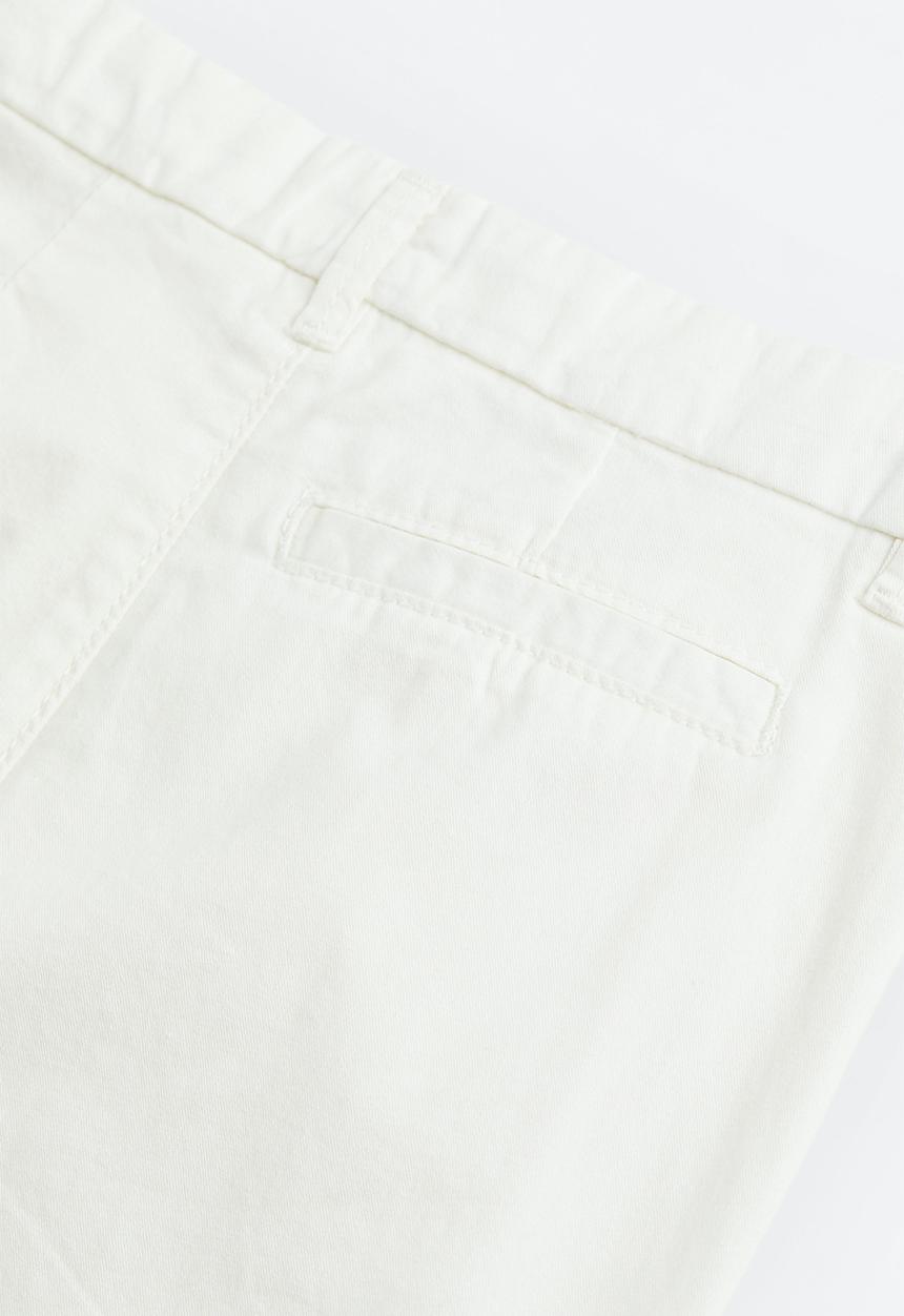 H&M - Cotton chinos - white