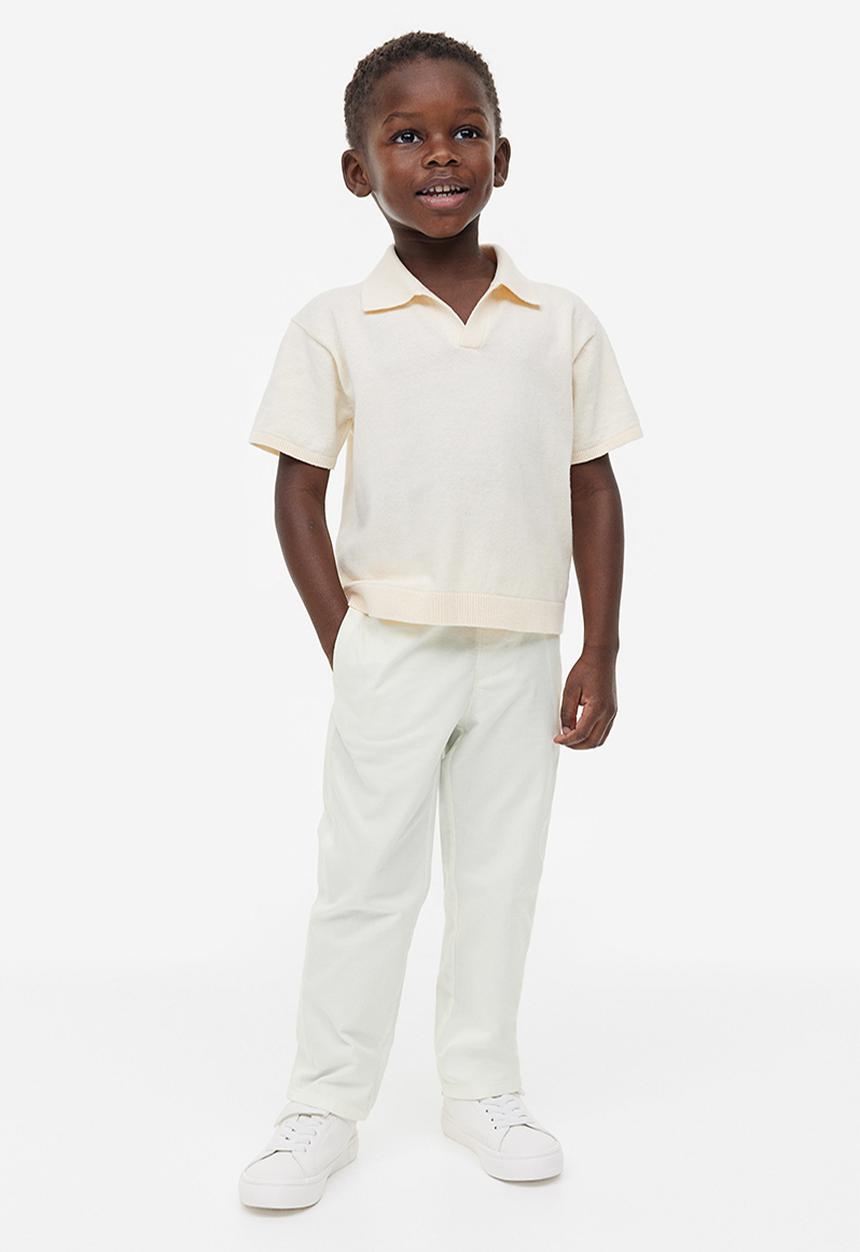 H&M - Cotton chinos - white