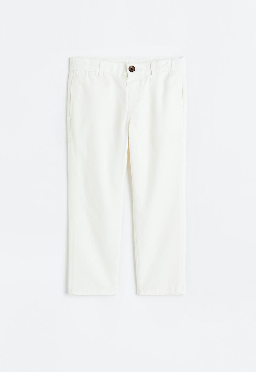 H&M - Cotton chinos - white
