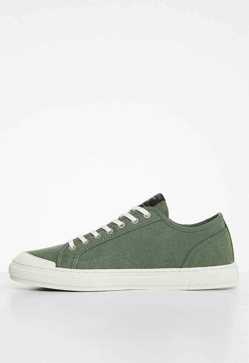 Superdry. - Vintage vegan faux vulc low - khaki