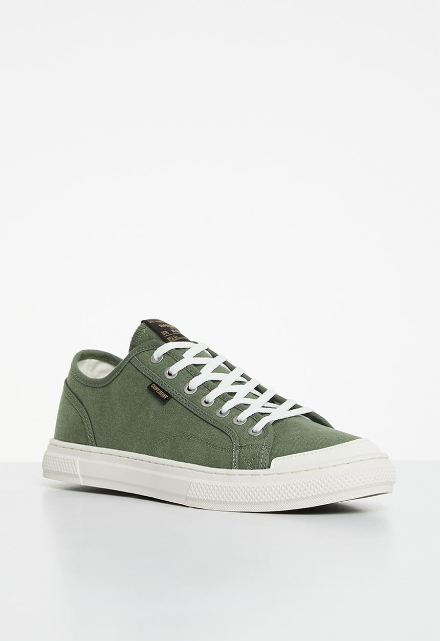 Superdry. - Vintage vegan faux vulc low - khaki