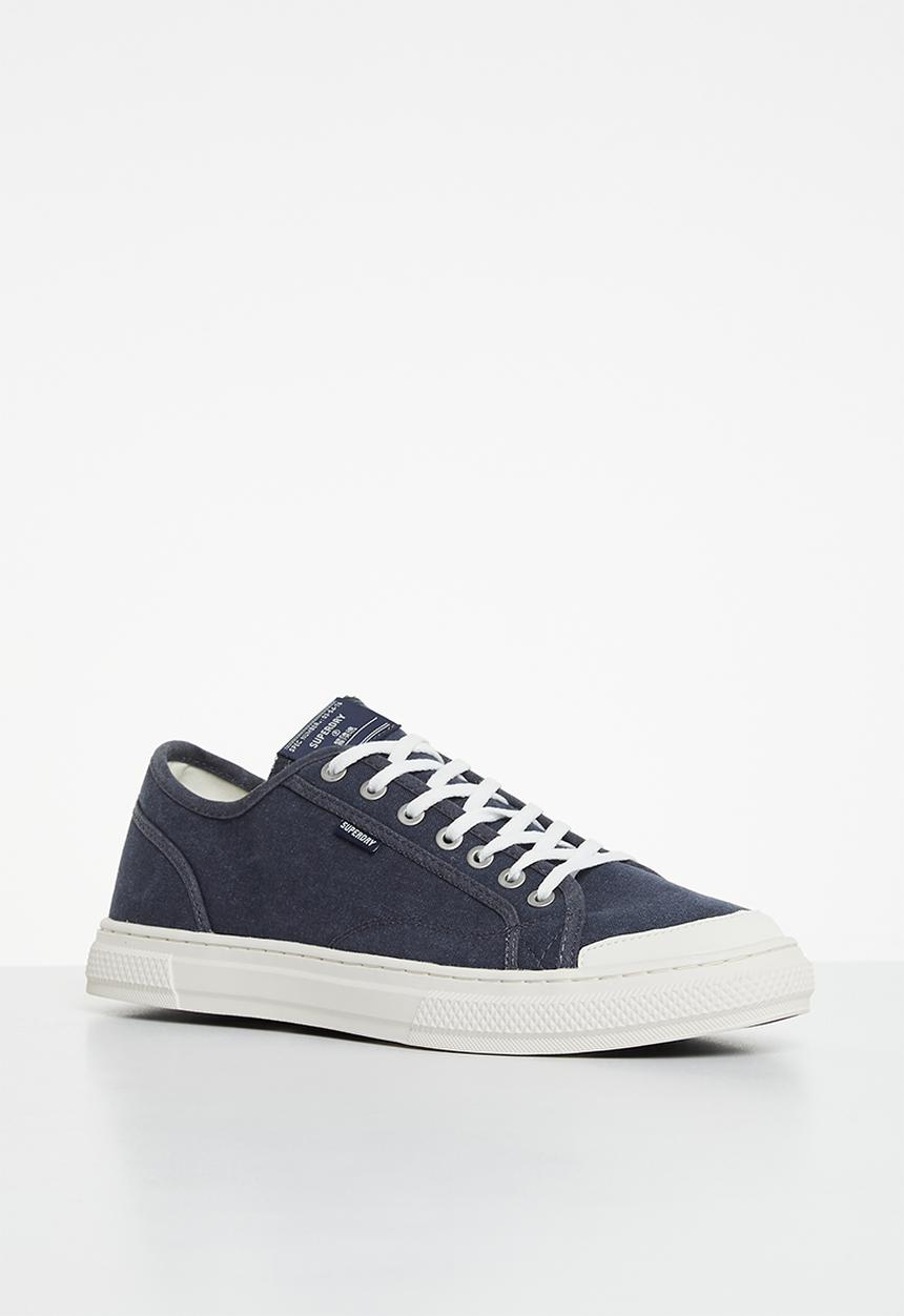 Superdry. - Vintage vegan faux vulc low - midnight navy