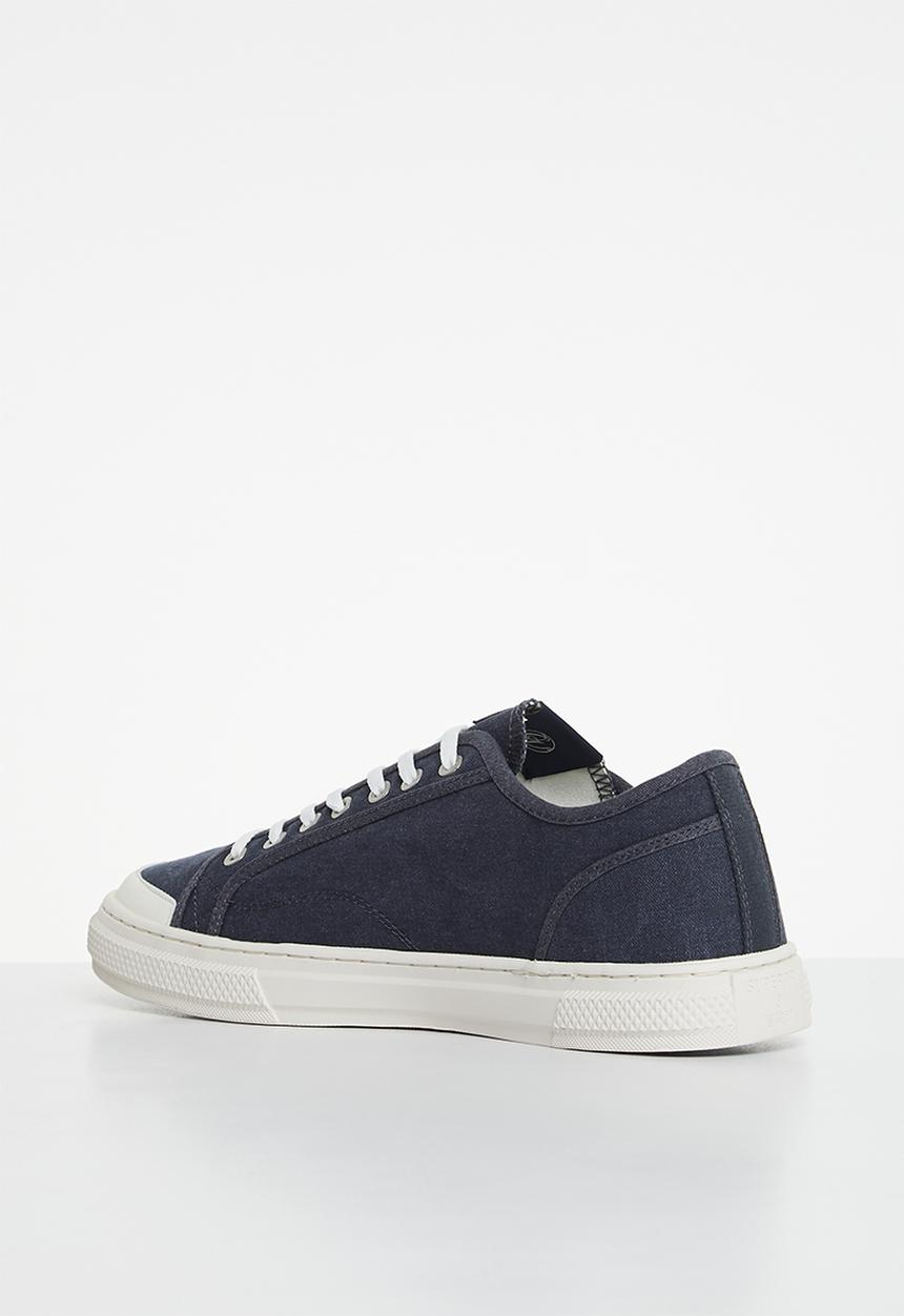 Superdry. - Vintage vegan faux vulc low - midnight navy