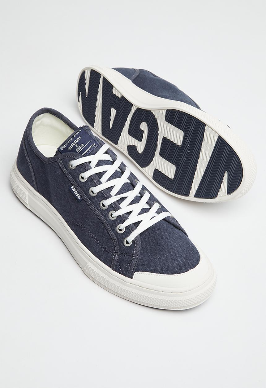 Superdry. - Vintage vegan faux vulc low - midnight navy