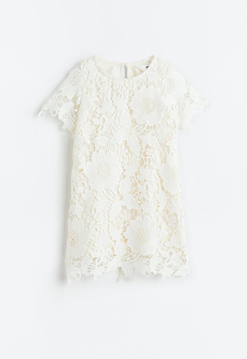H&M - Lace dress - white