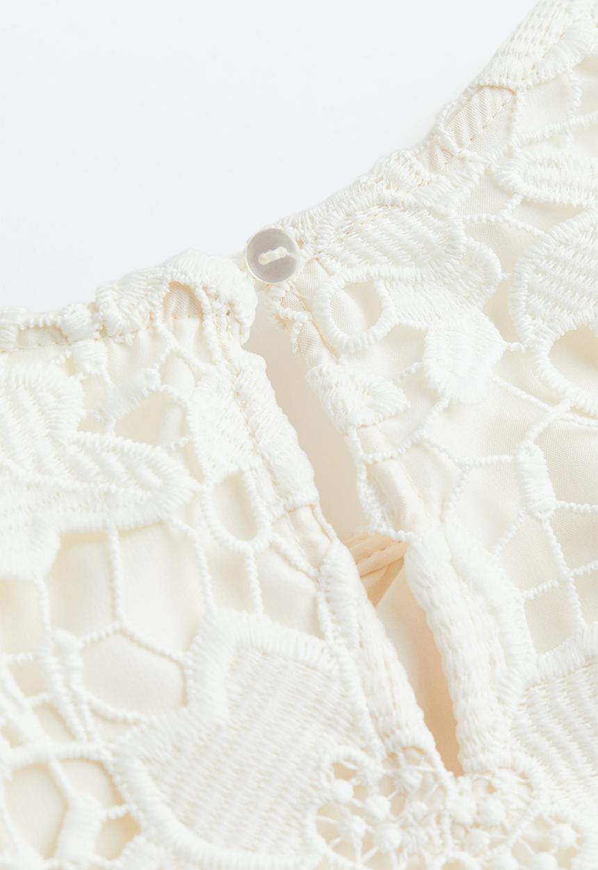 H&M - Lace dress - white