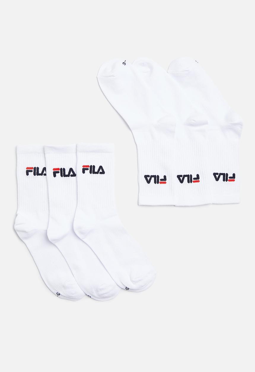 FILA - Sicily tube sock 3-pack - white