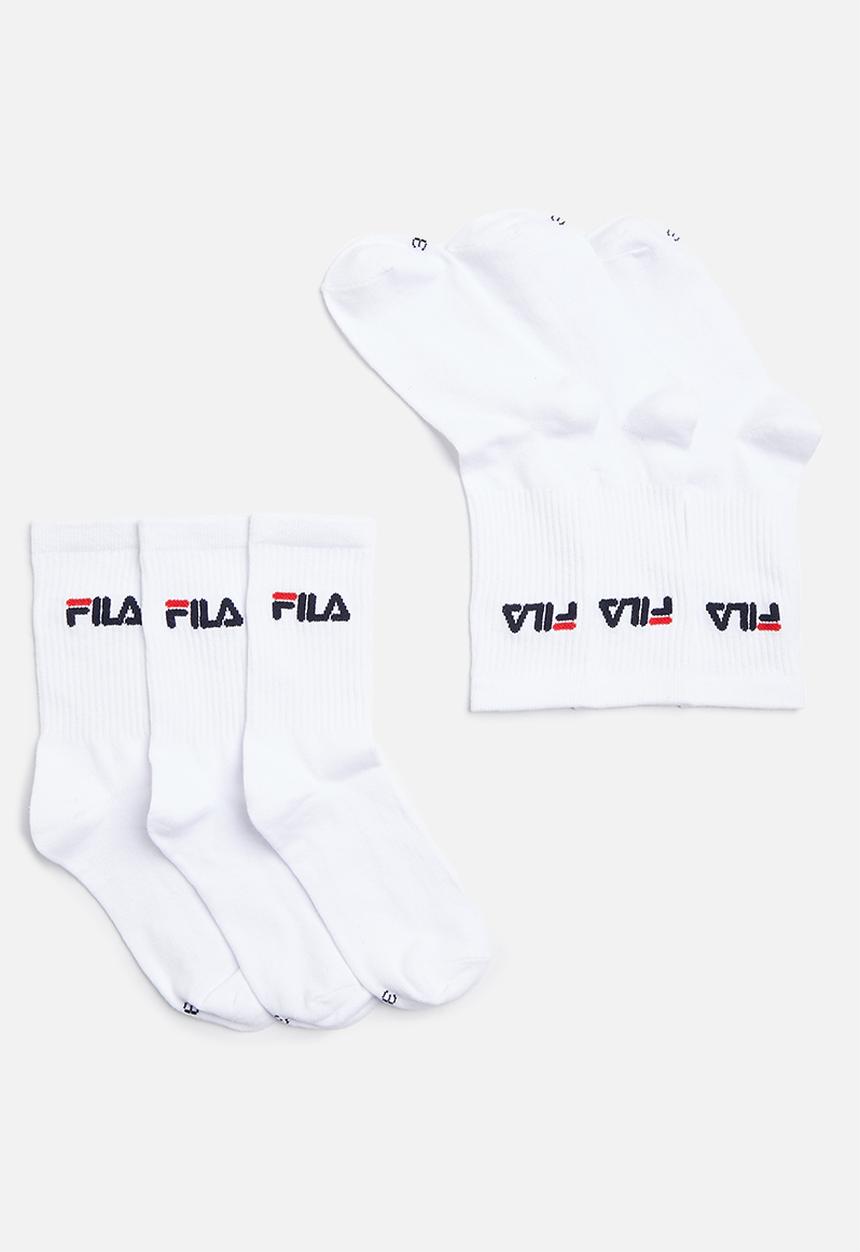 FILA - Sicily 3/4 sock 3-pack - white