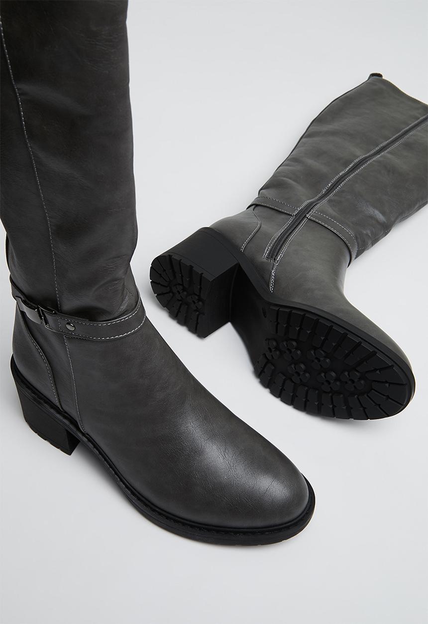 Butterfly Feet - Shelby 1 knee length boot - grey