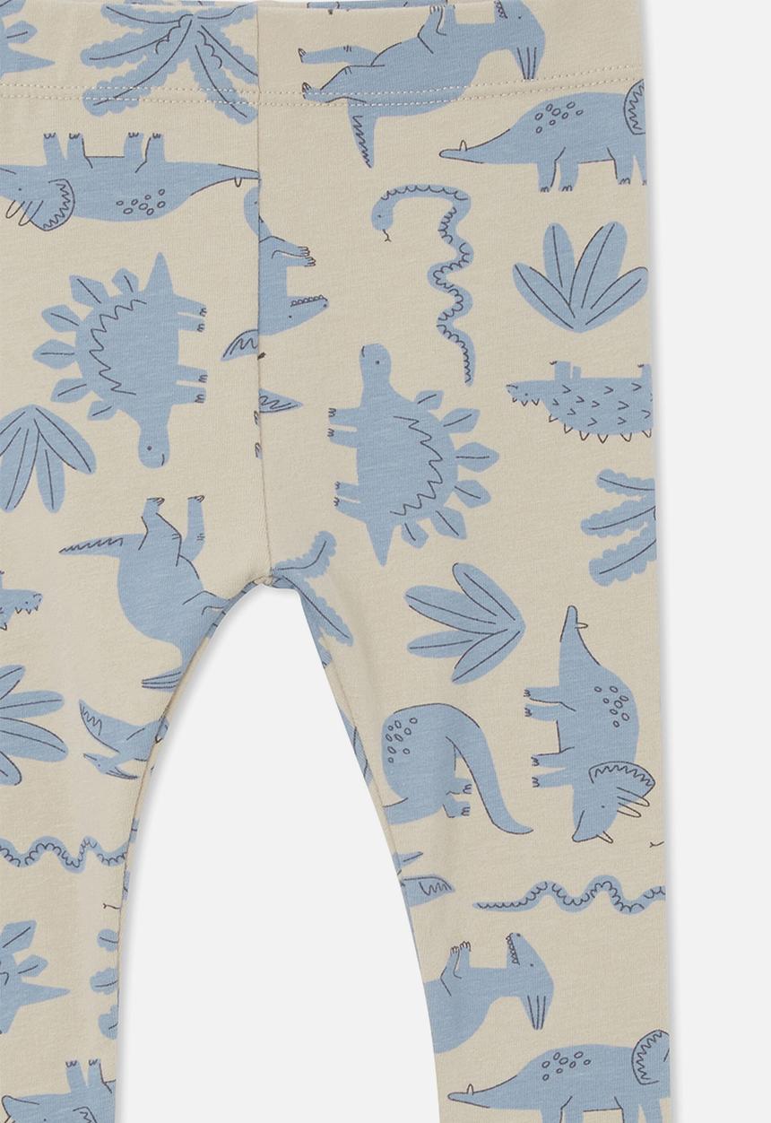 Cotton On - River skinny leg legging - rainy day & dino stomp