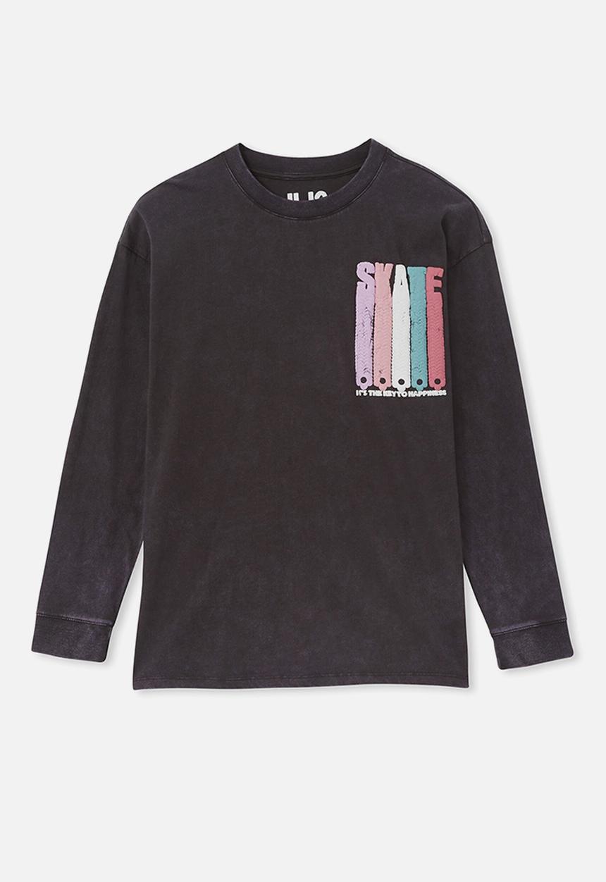 Cotton On - Rhiannah long sleeve tee - phantom/skate