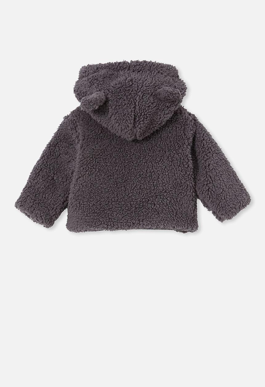 Cotton On - Oscar teddy jacket - rabbit grey