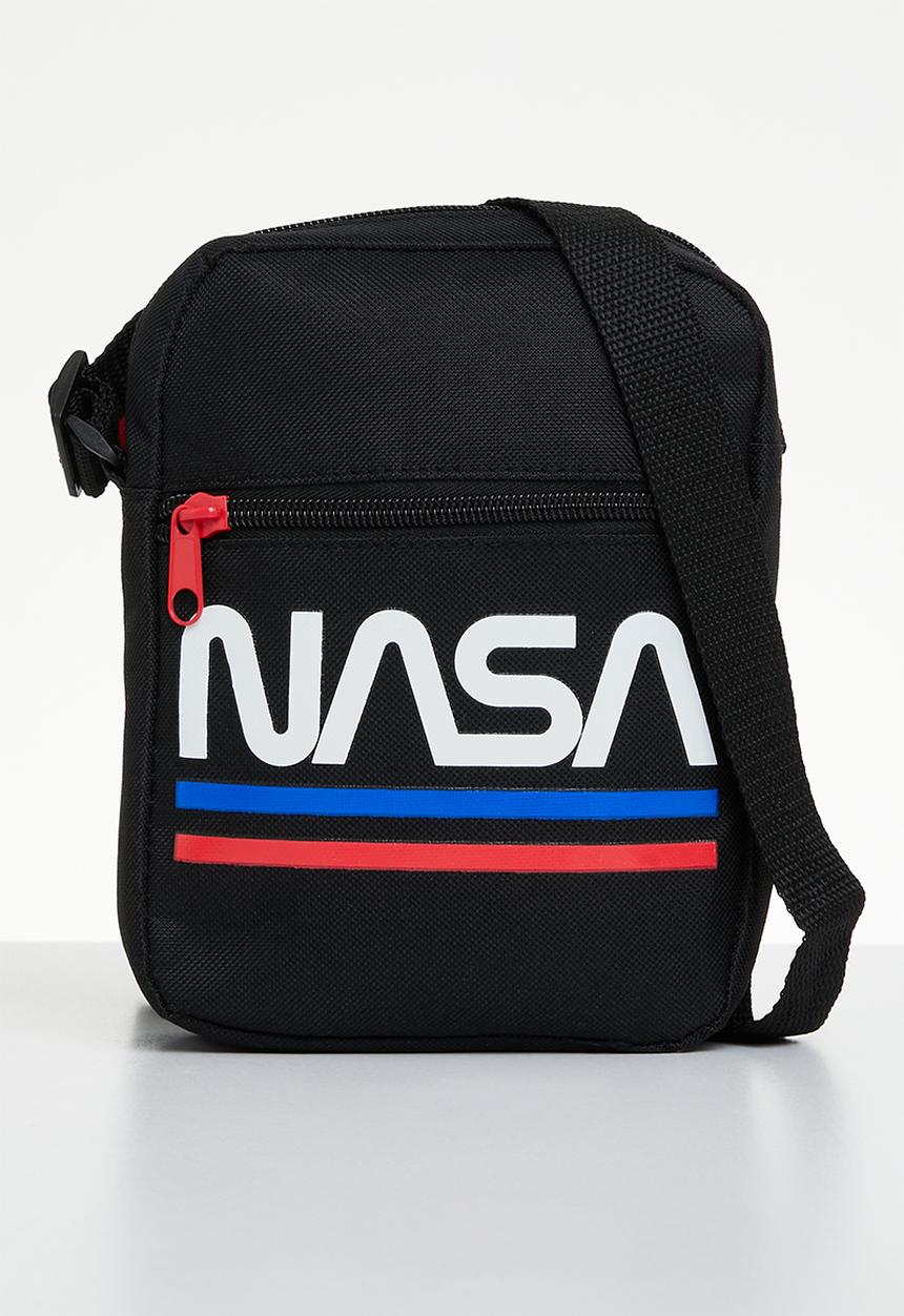 Pop Candy - Nasa aeronautical black crossbody bag - black