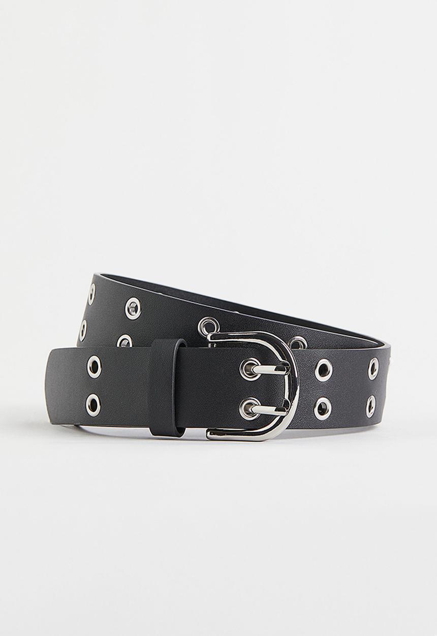 H&M - Eyelet-detail belt - black