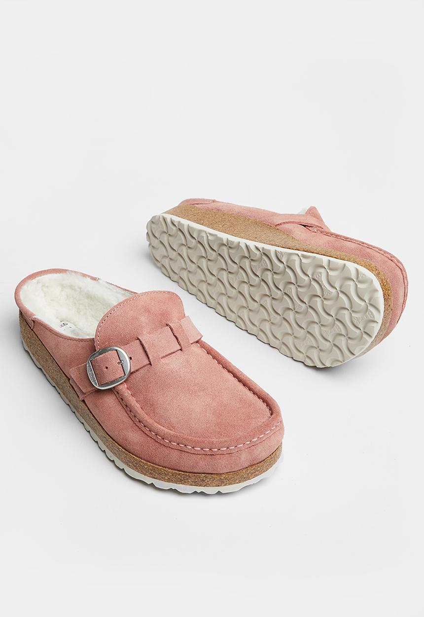 Birkenstock - Buckley shearling suede shearling regular - pink clay