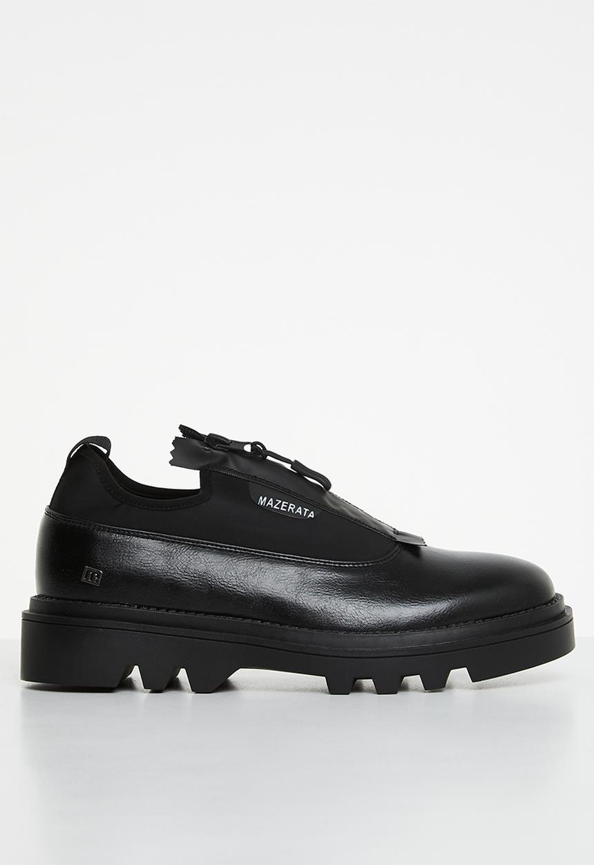 MAZERATA - Vinchey 3 leather lycra - black