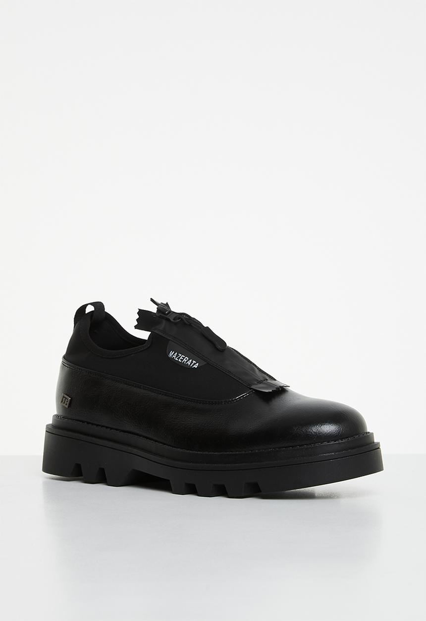 MAZERATA - Vinchey 3 leather lycra - black
