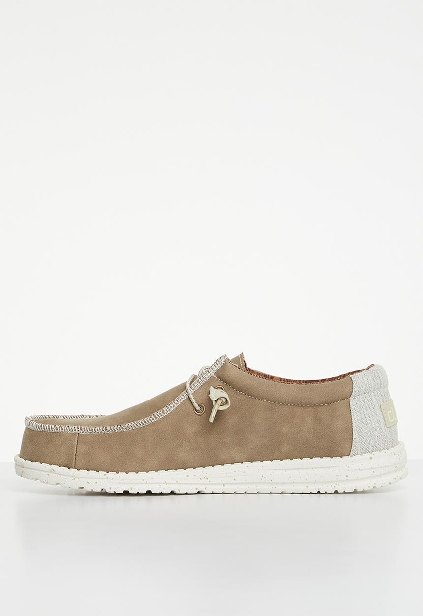Hey Dude - wally recycled - leather travertine