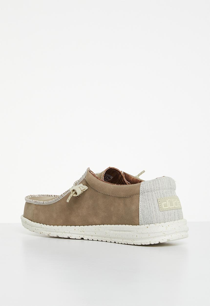 Hey Dude - wally recycled - leather travertine