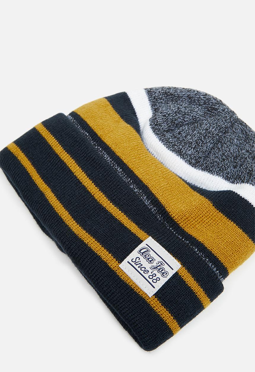 Aca Joe - Boys aca joe fashion beanie - gold/navy
