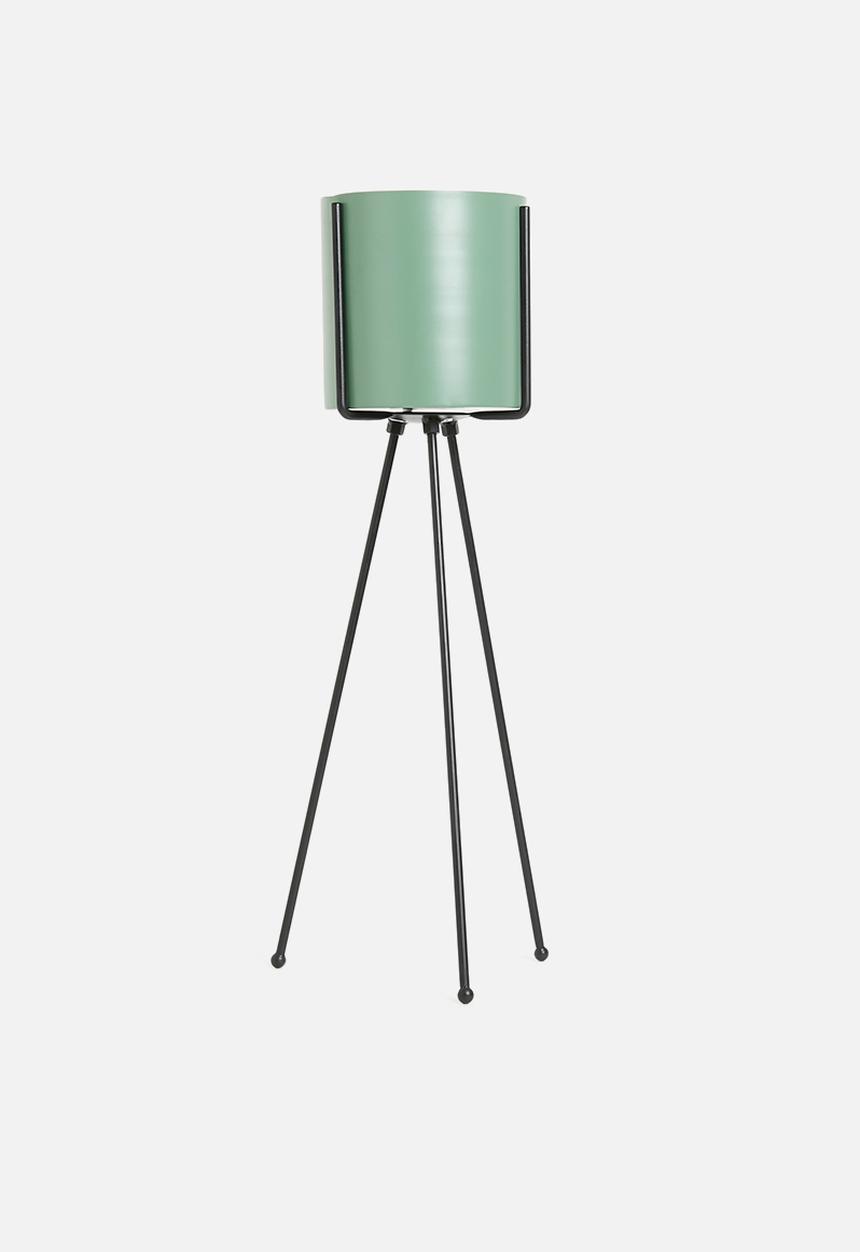Sixth Floor - Lana planter with stand - green