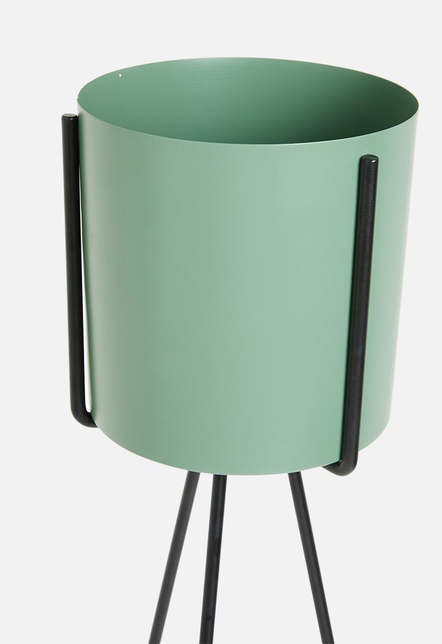 Sixth Floor - Lana planter with stand - green
