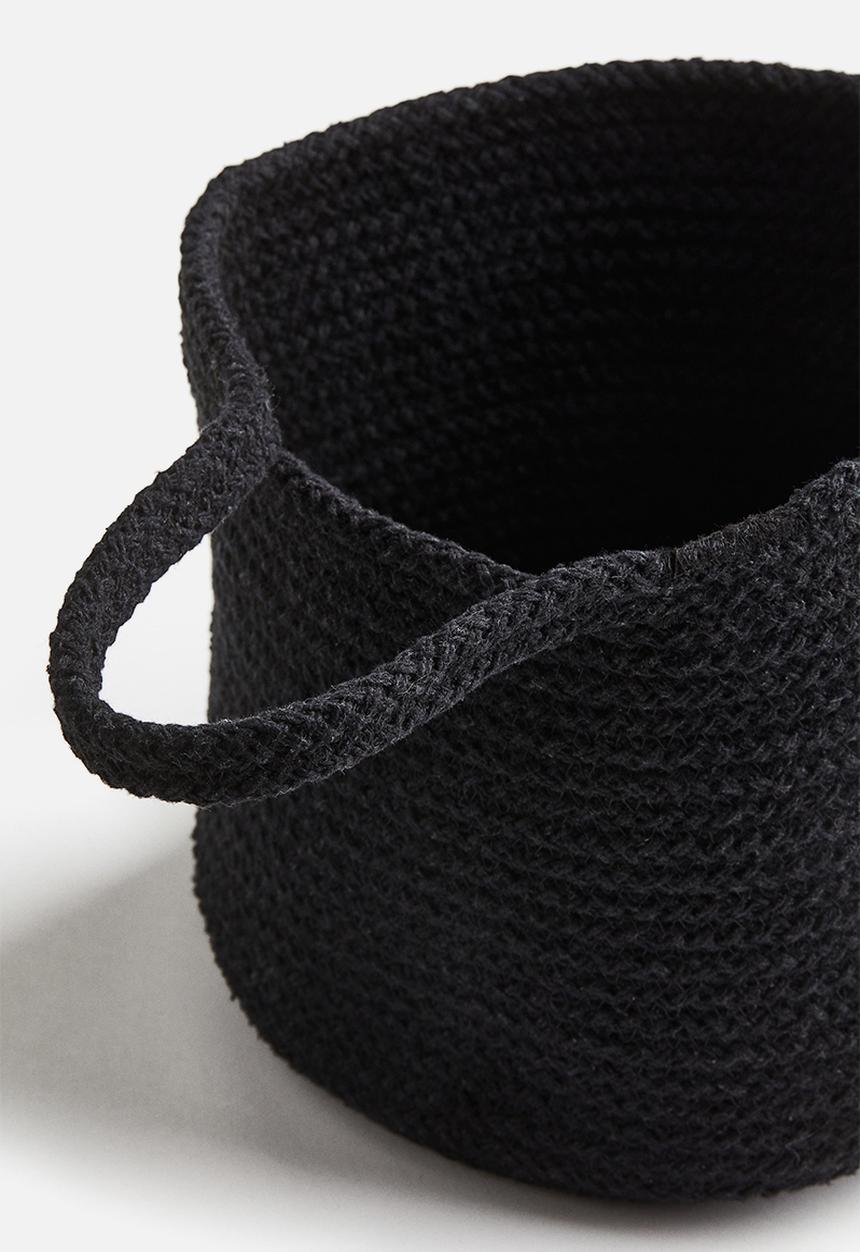 H&M - Cotton wall storage basket - black