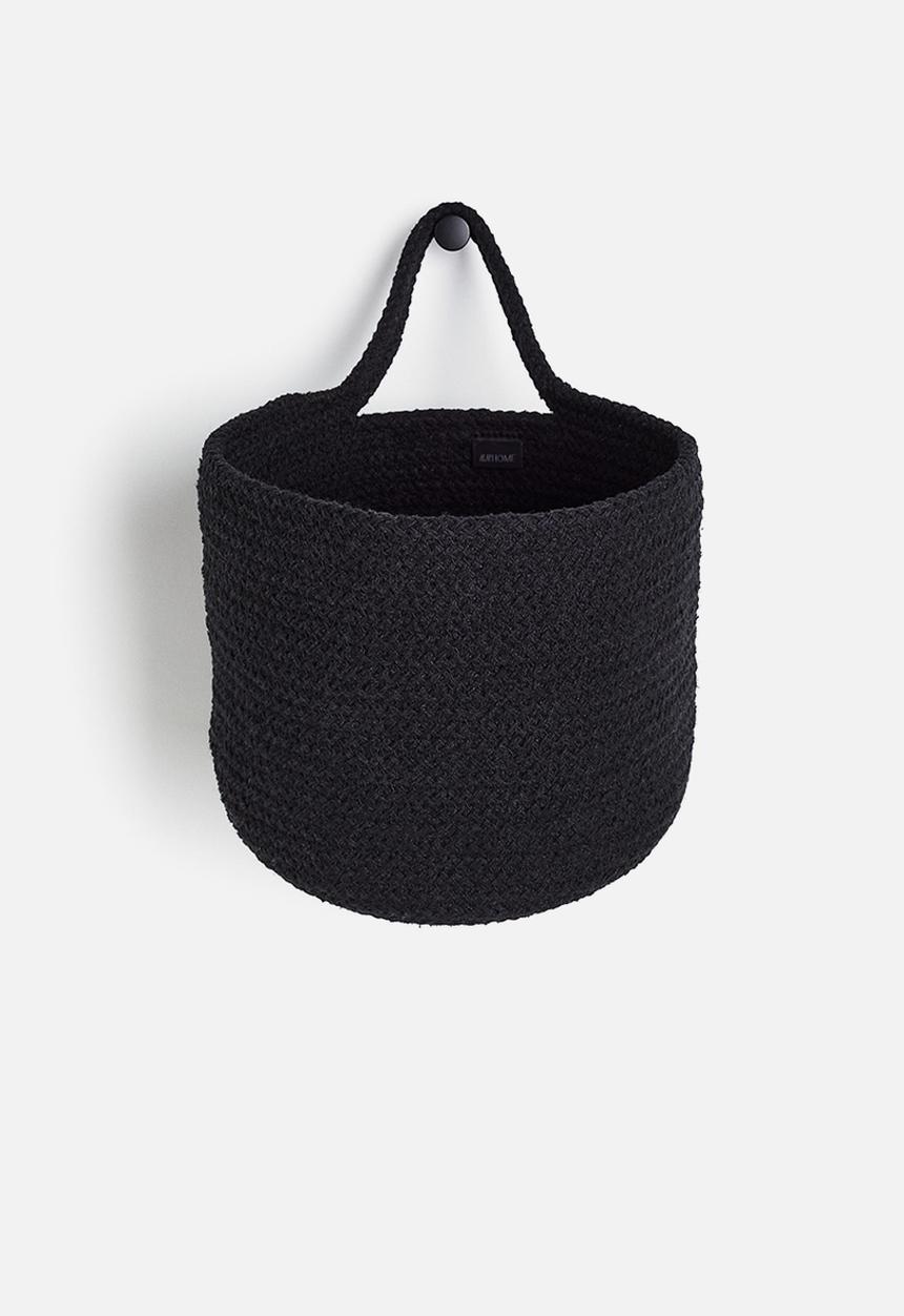 H&M - Cotton wall storage basket - black