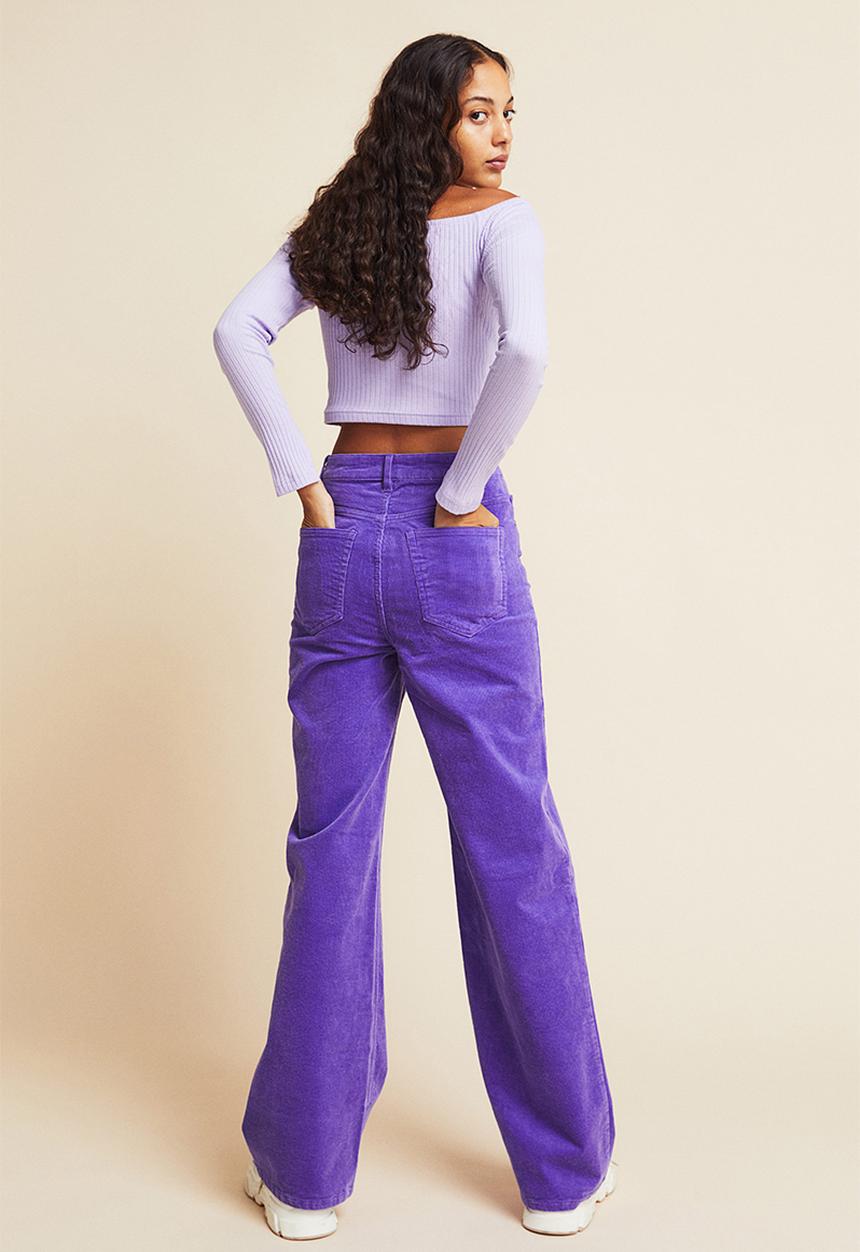H&M - Corduroy trousers - purple