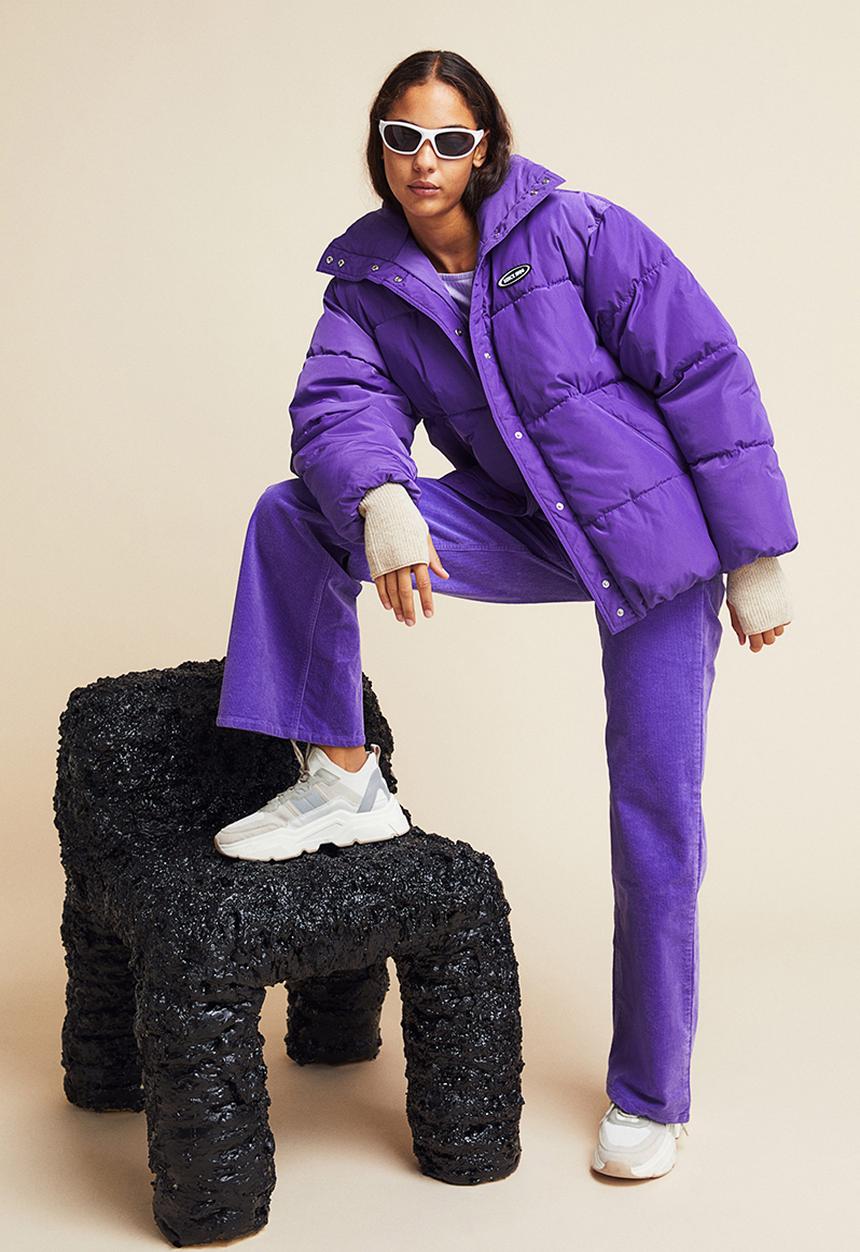 H&M - Corduroy trousers - purple