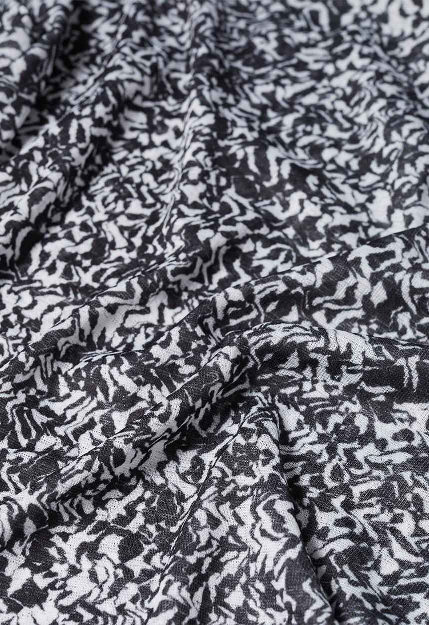MANGO - T-shirt snow - black