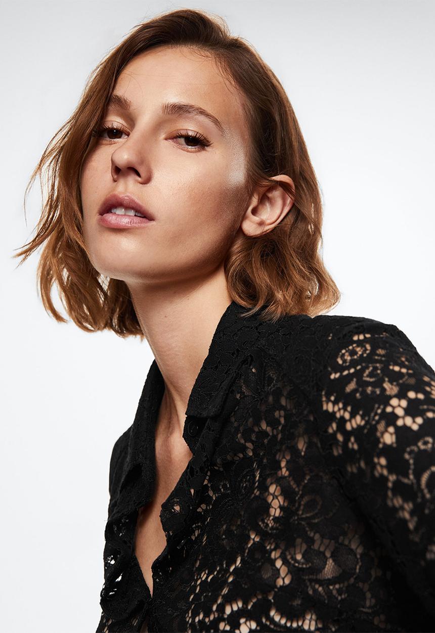 MANGO - Shirt lenny - black