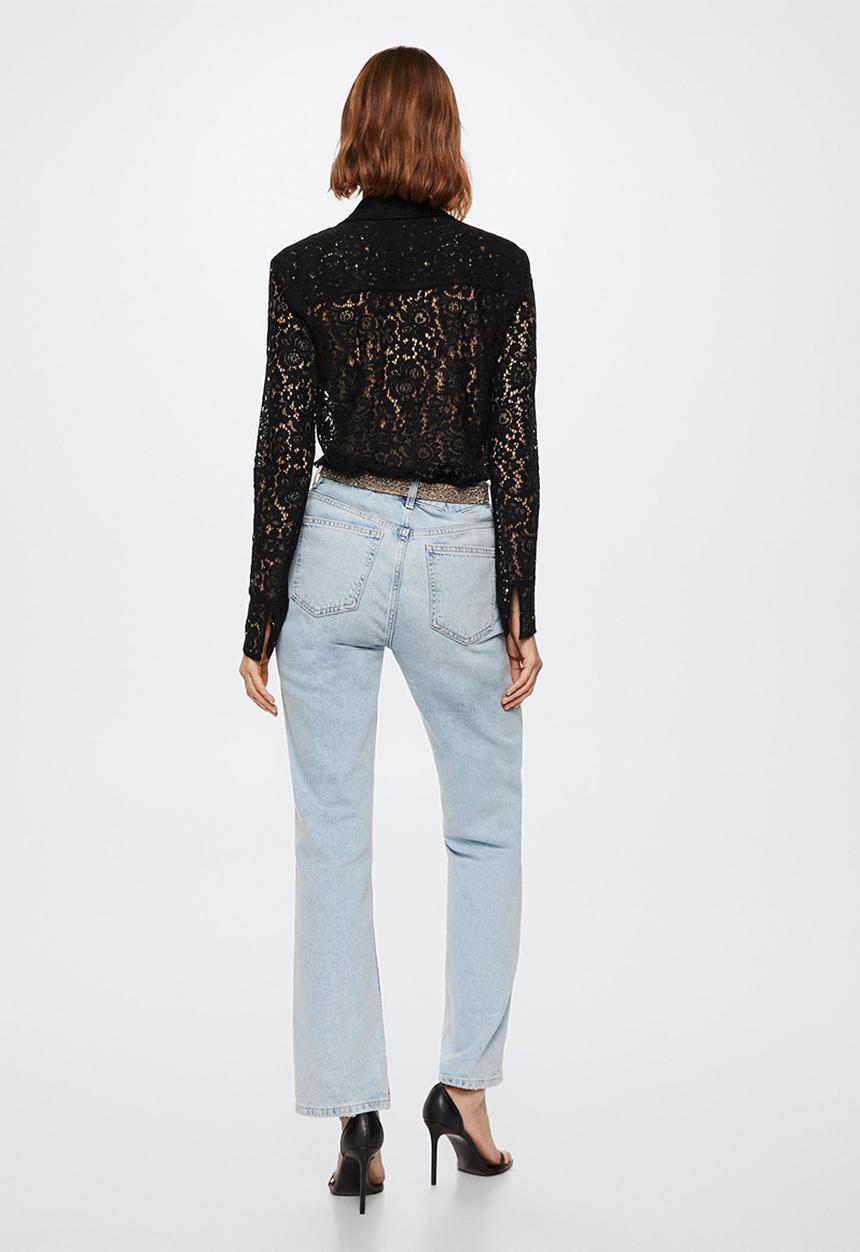 MANGO - Shirt lenny - black