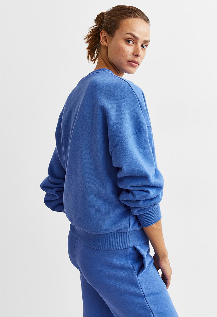 H&M - Sweatshirt - bright blue/good feels club