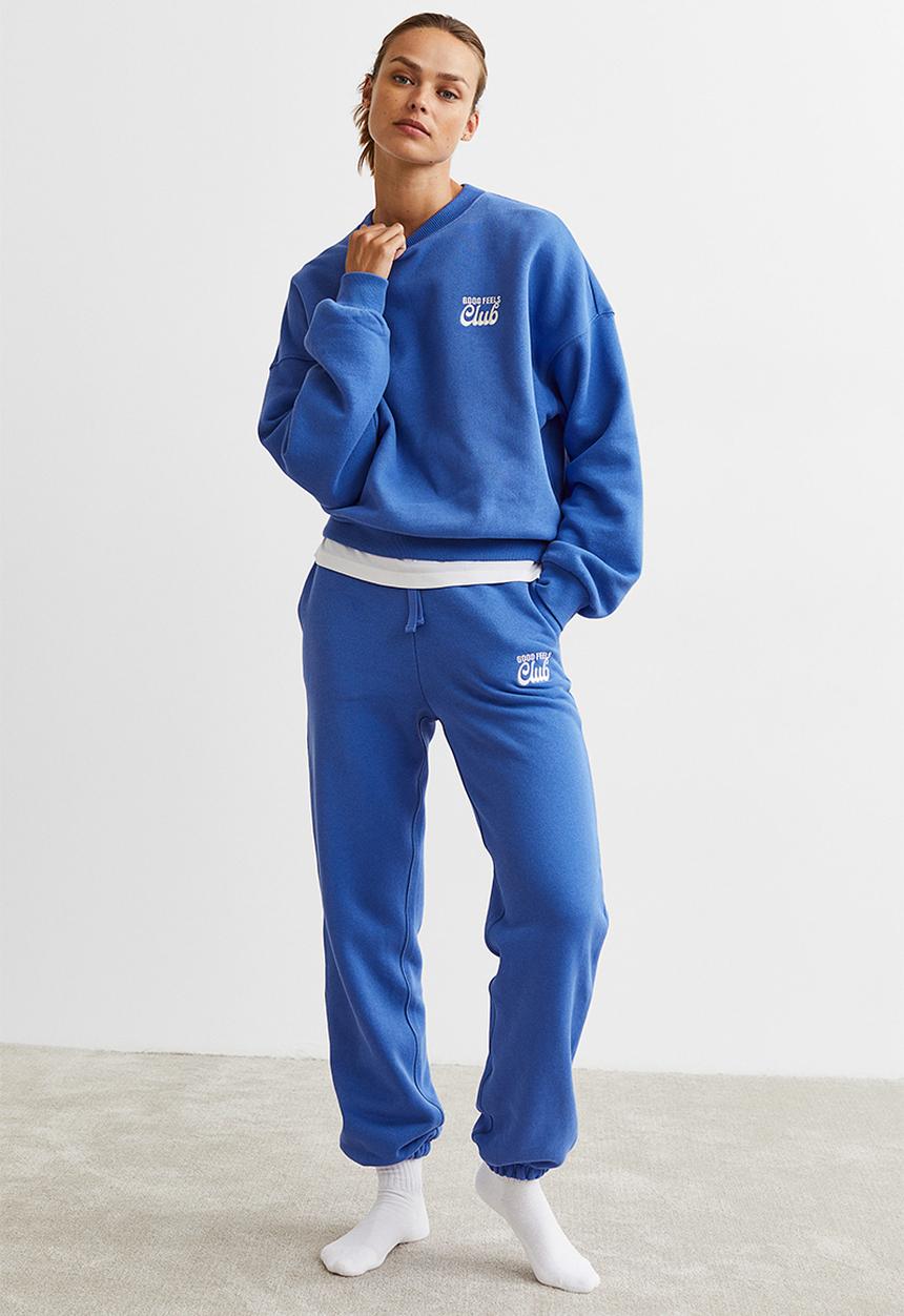 H&M - Sweatshirt - bright blue/good feels club