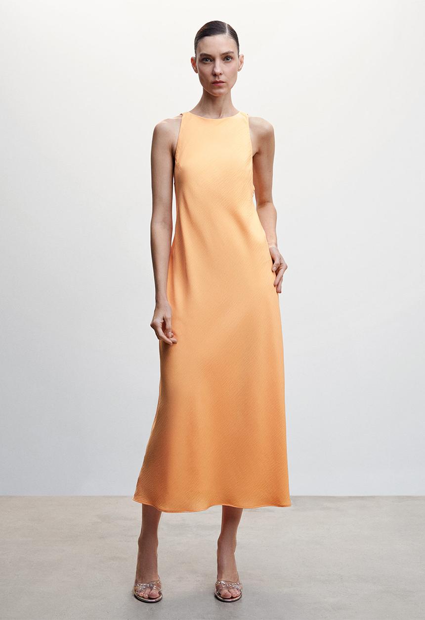 MANGO - Dress purpu-h - light pastel orange