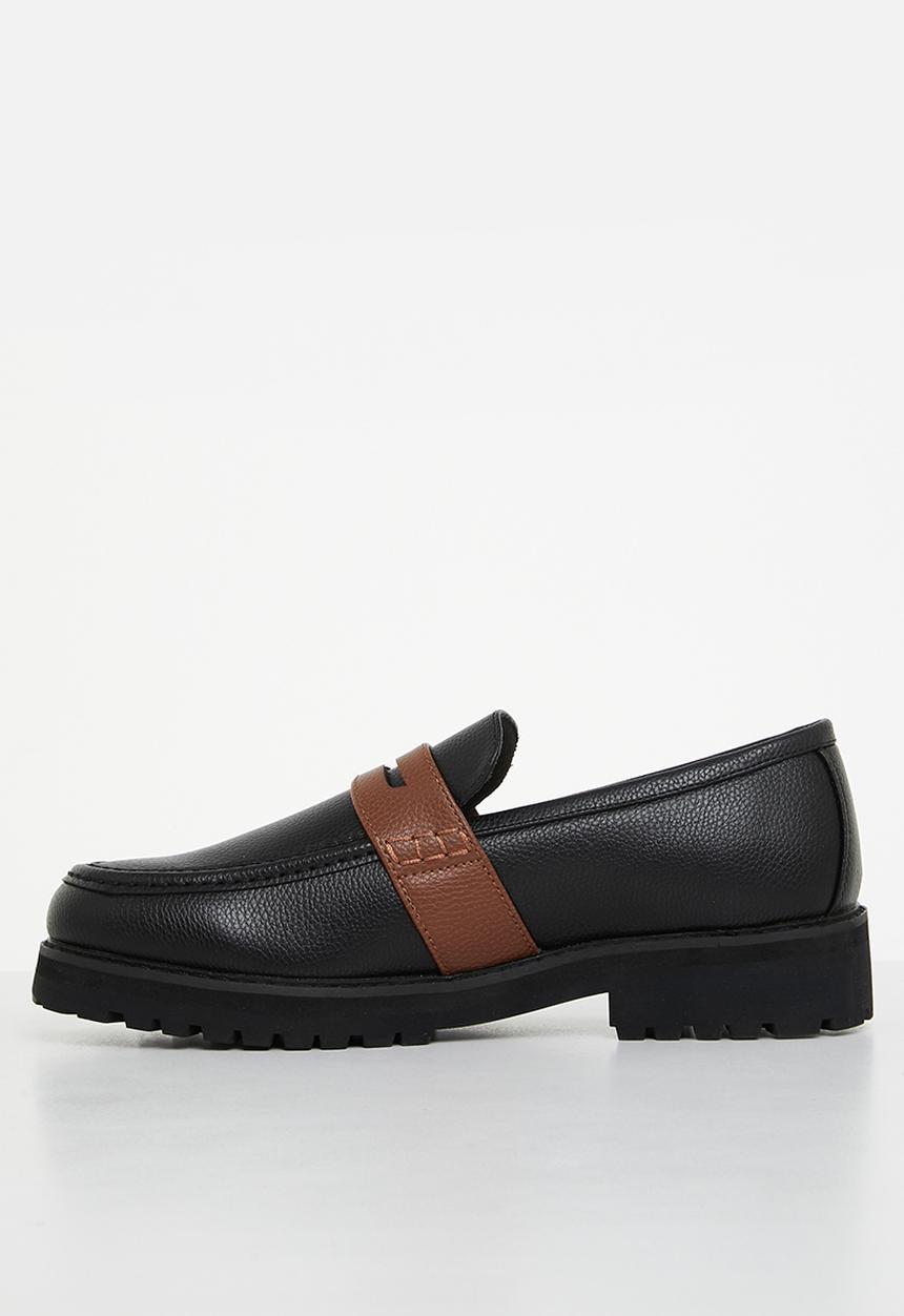 Jonathan D - J penny moc pebbled pu loafer - brunette