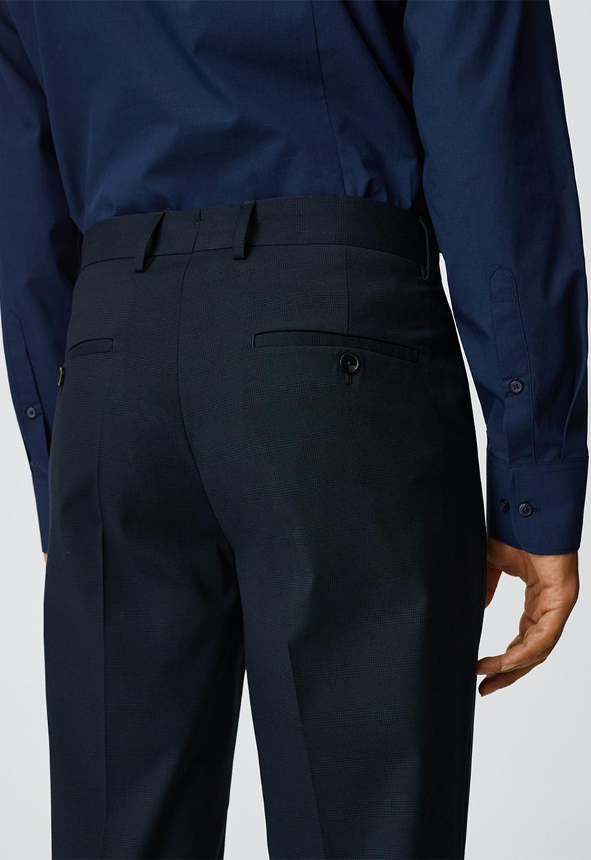 MANGO - Trousers boston - navy
