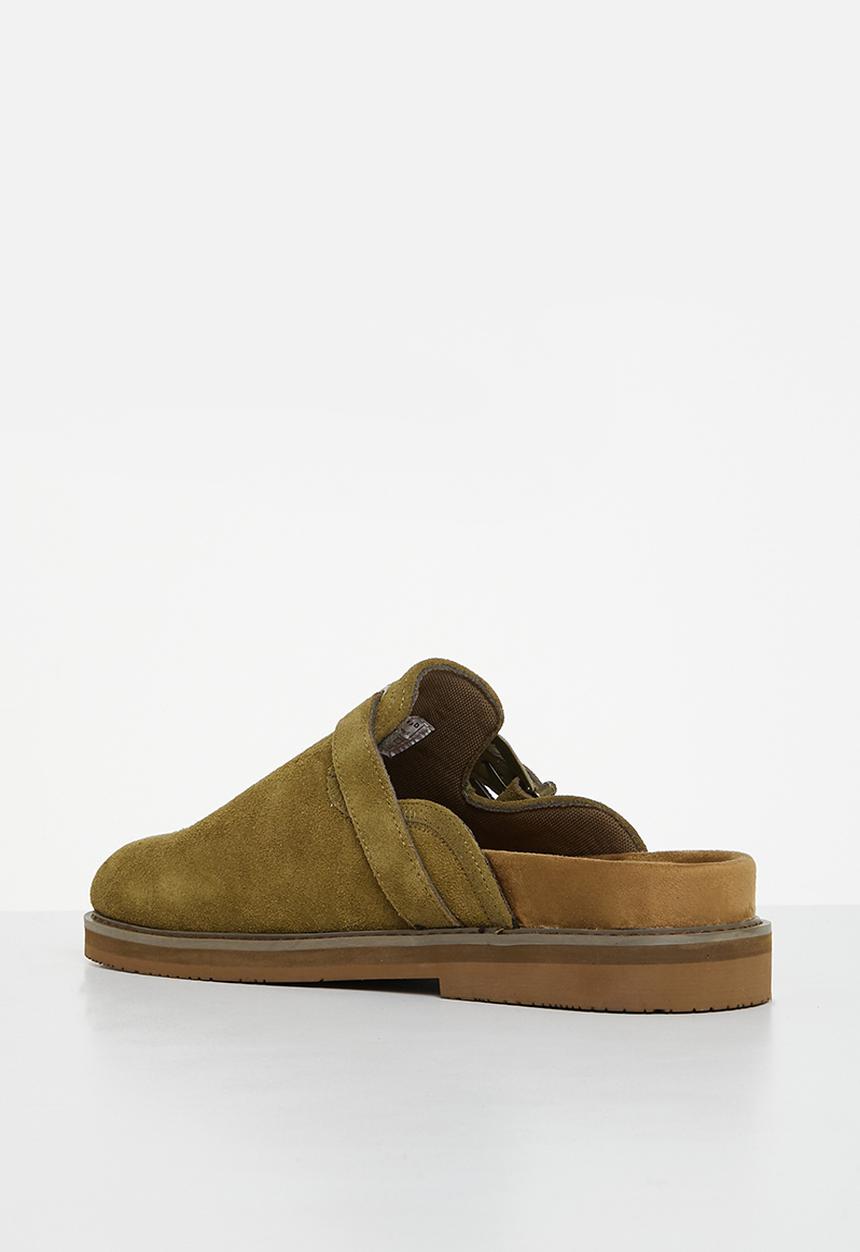 Jonathan D - J outlaw mule genuine suede mule - moss