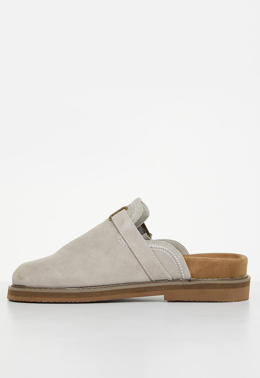 Jonathan D - J outlaw mule genuine suede mule - grey