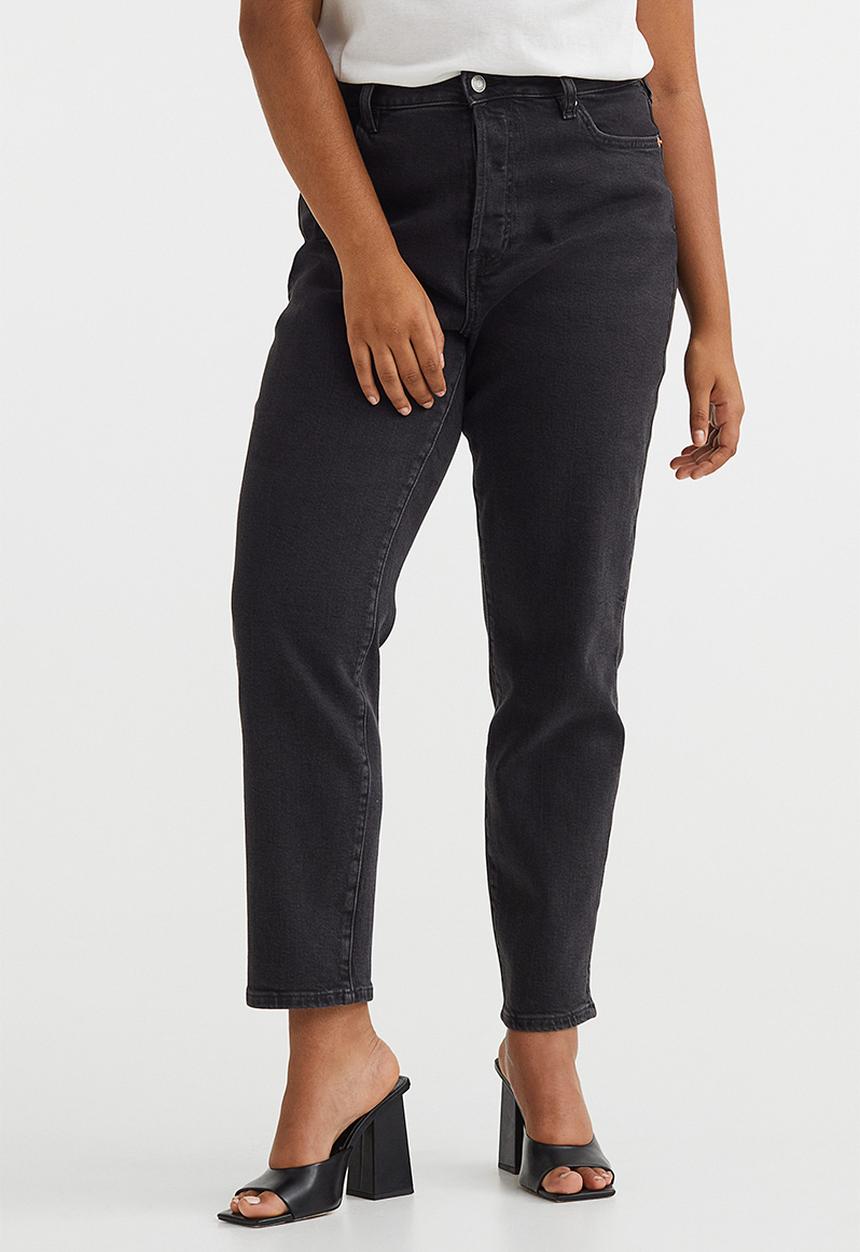 H&M - Mom ultra high ankle jeans - black