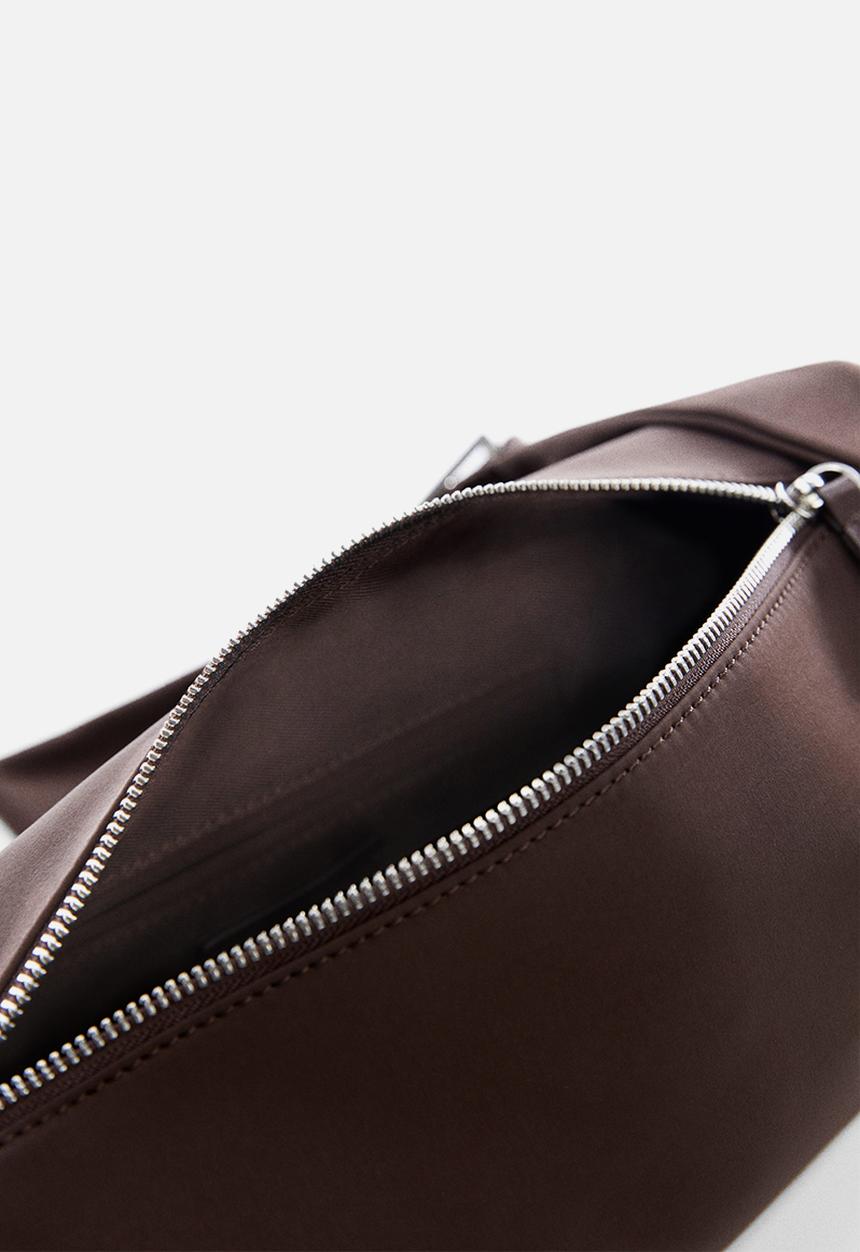 MANGO - Buckle shoulder bag - brown