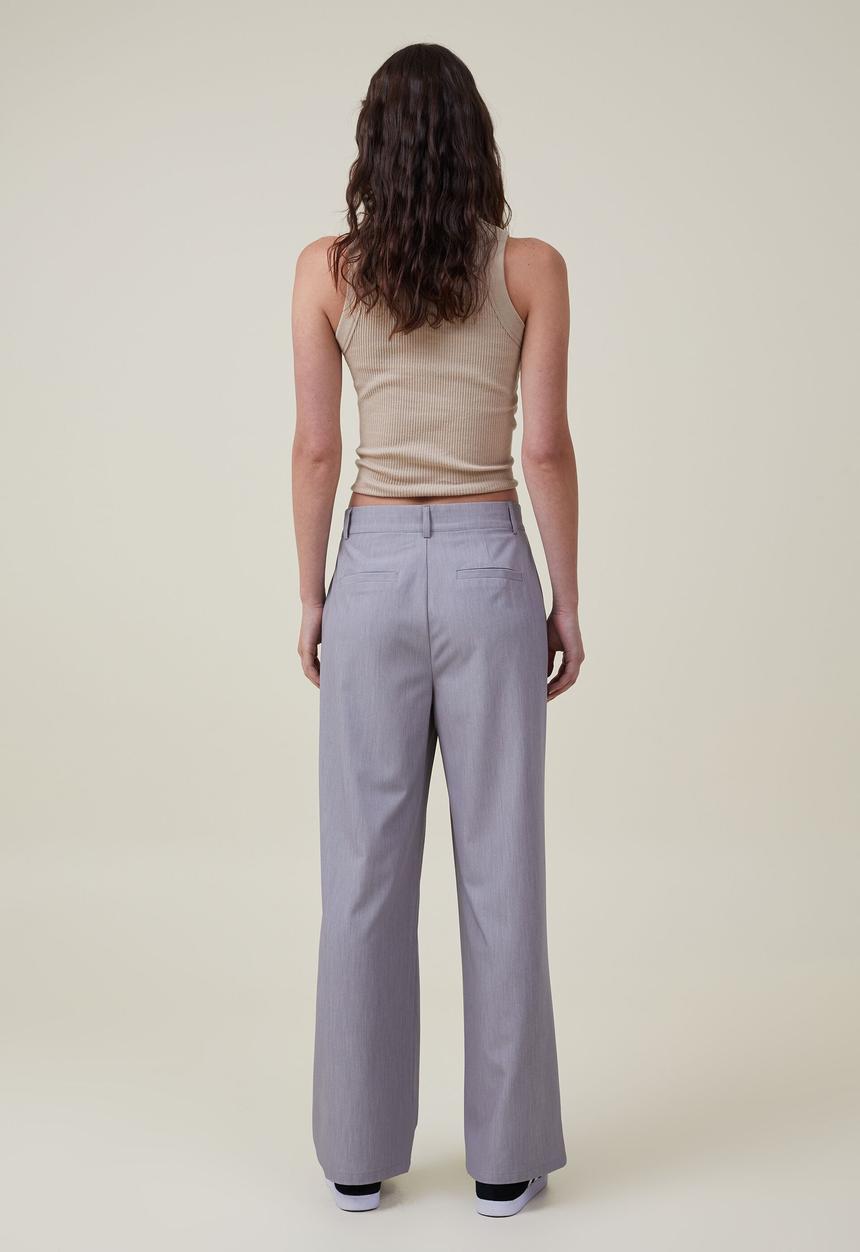 Cotton On - Jamie suiting pant - grey marle