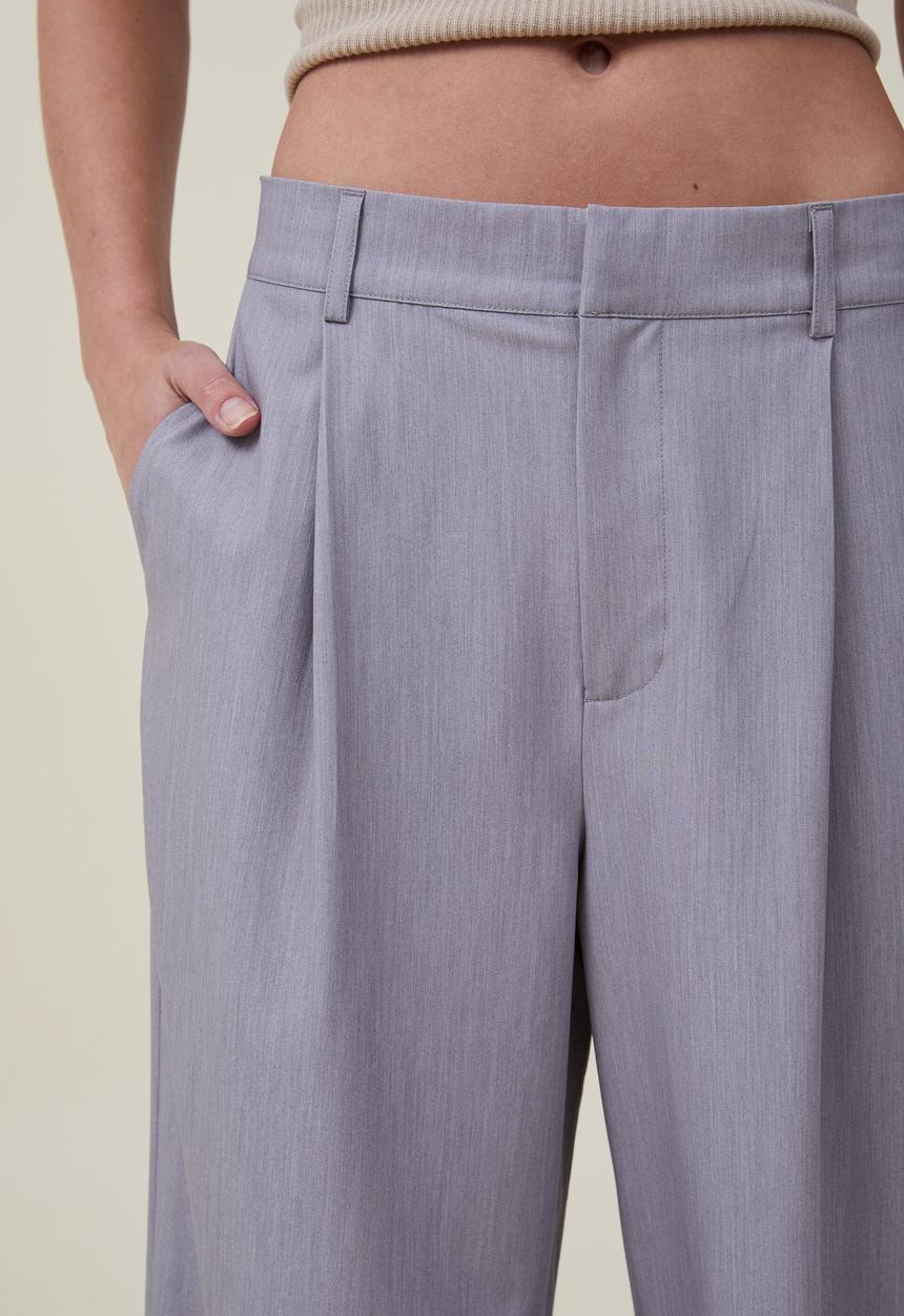 Cotton On - Jamie suiting pant - grey marle