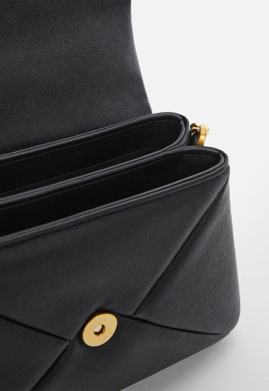 MANGO - Long chain handle bag - black
