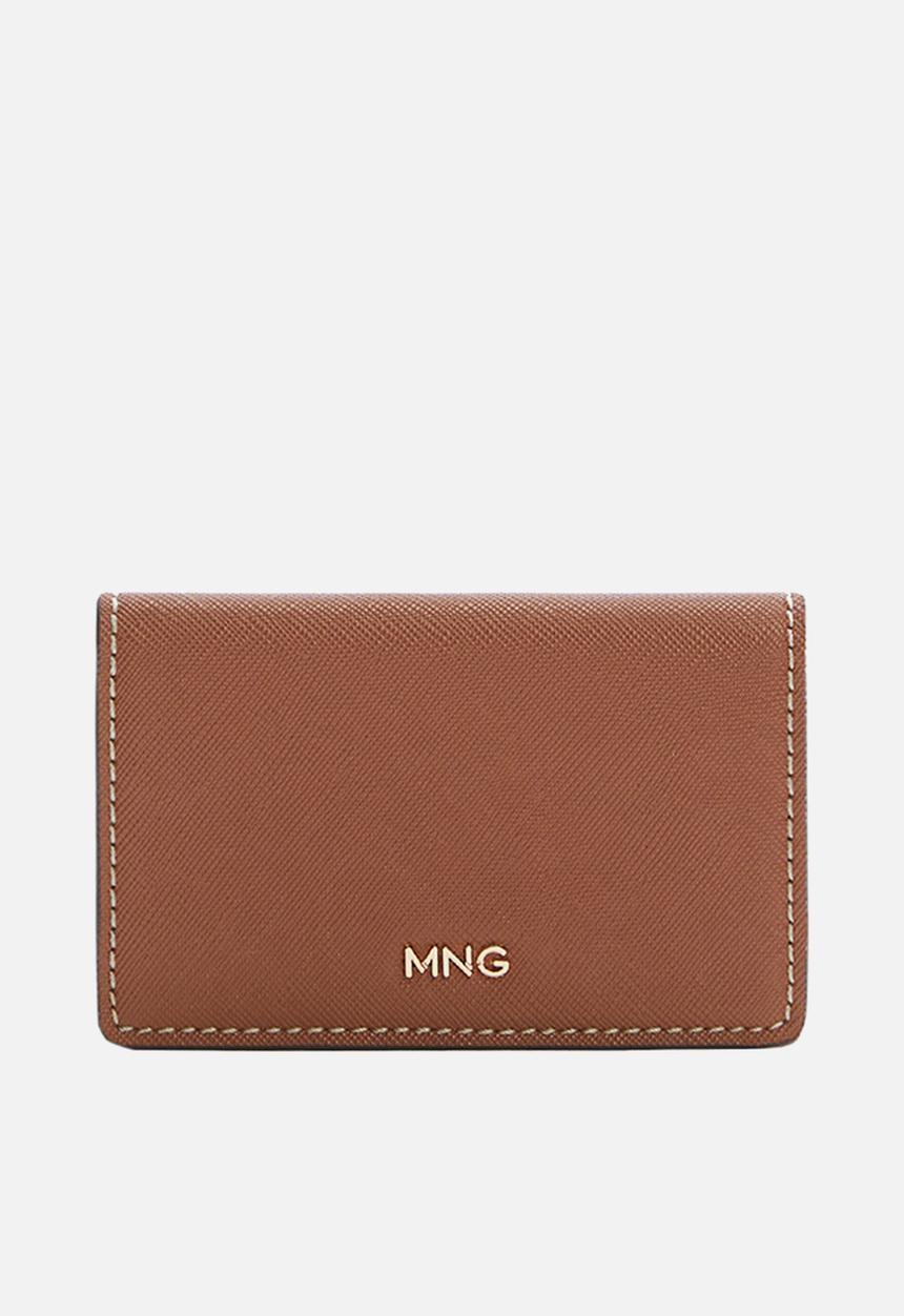 MANGO - Saffiano-effect cardholder - leather
