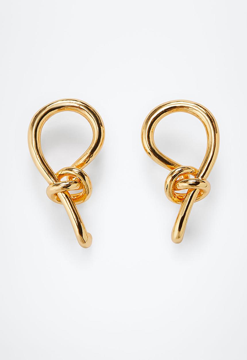 MANGO - Crossover earrings - gold