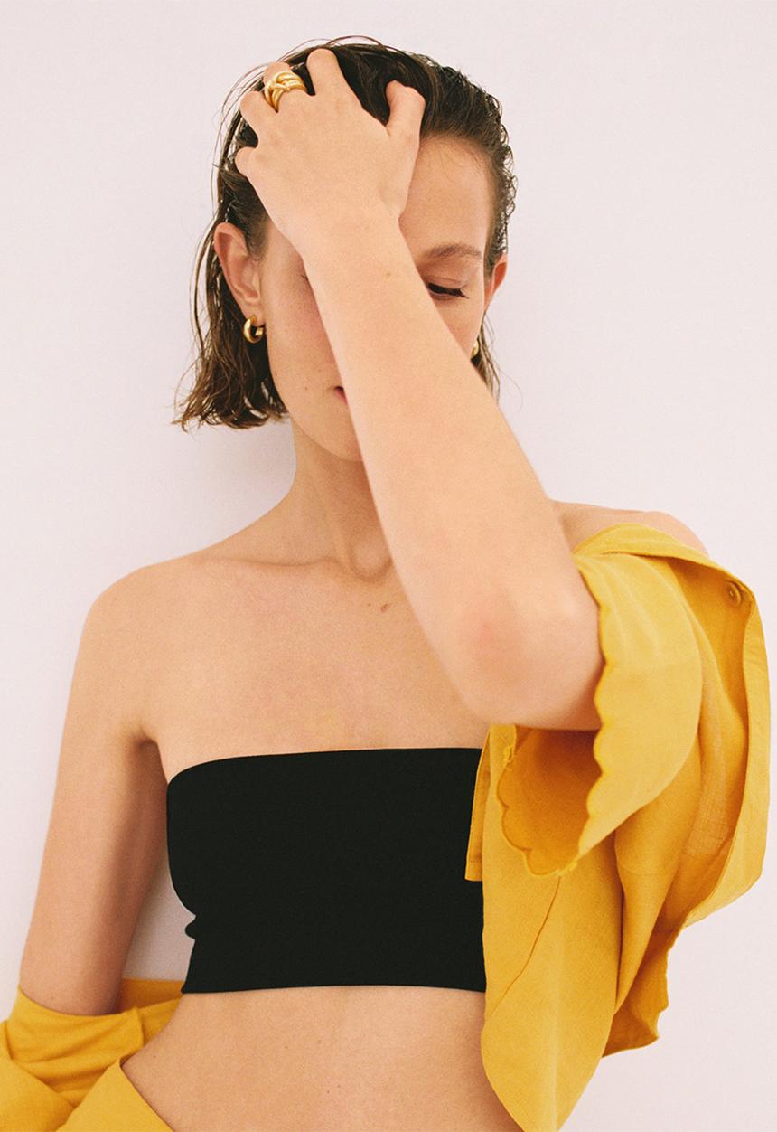 MANGO - Crossover ring - gold